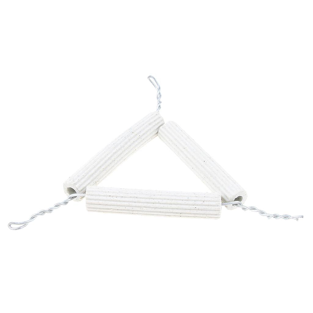 Lab Pipeclay Triangle Apparatus Crucible Holder With Clay Pipe Stems 5.6cm