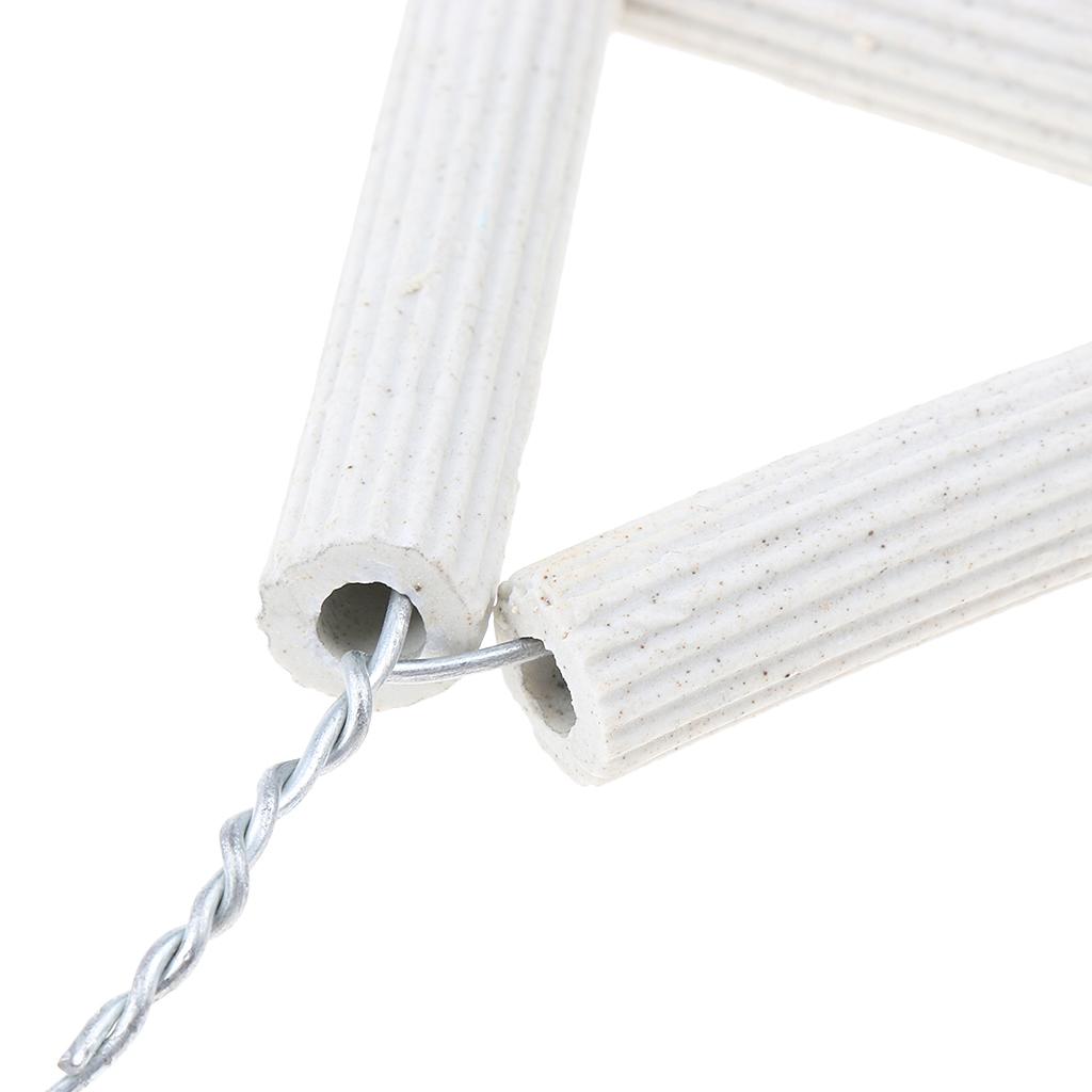 Lab Pipeclay Triangle Apparatus Crucible Holder With Clay Pipe Stems 5.6cm