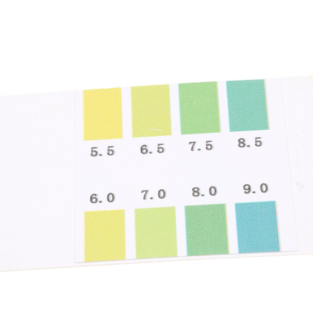 80pcs Precision PH Testing Paper Strips 5.5 - 9.0 Lab Home Water Cosmetic With a pH color chart on each pack