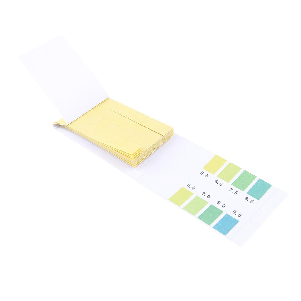 80pcs Precision PH Testing Paper Strips 5.5 - 9.0 Lab Home Water Cosmetic With a pH color chart on each pack