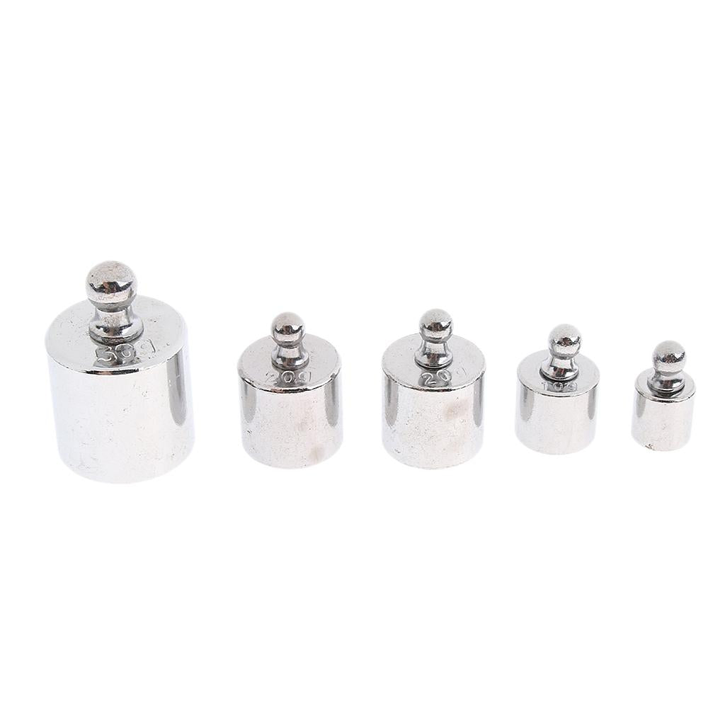 100g Precision Calibration Weights Sets 50g 2x20g 10g 5g with Tweezers