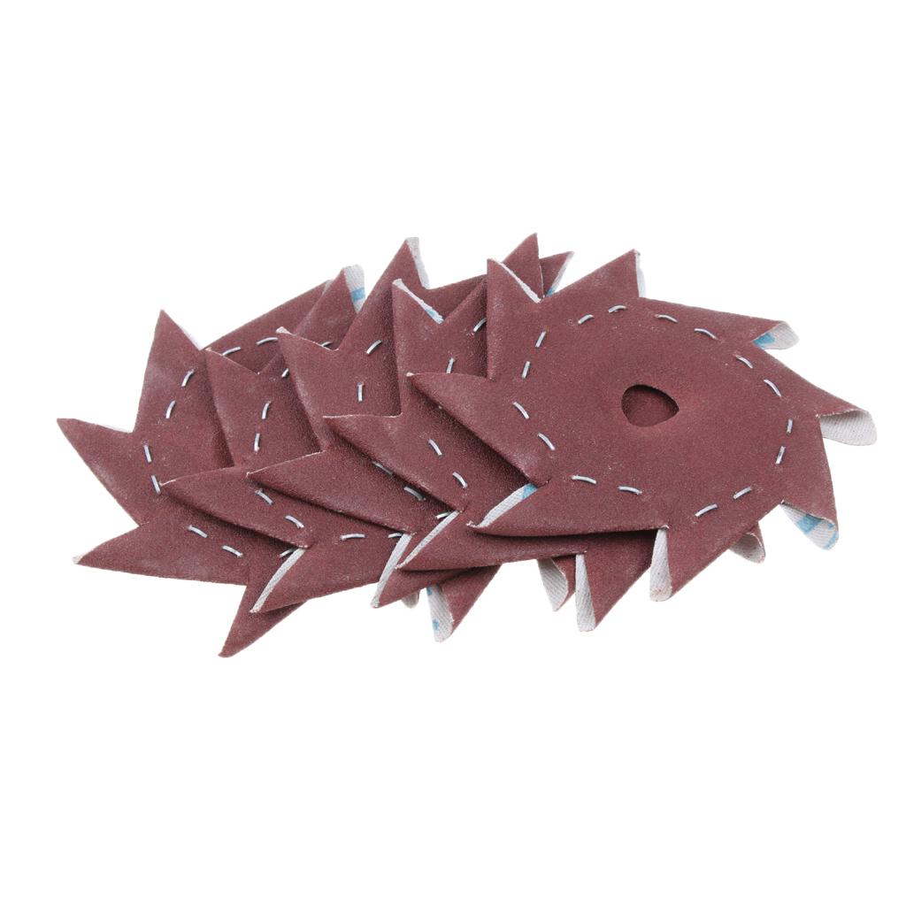 50 Pieces Octagonal Abrasive Sandpaper Polishing Tool 400# Double Layer