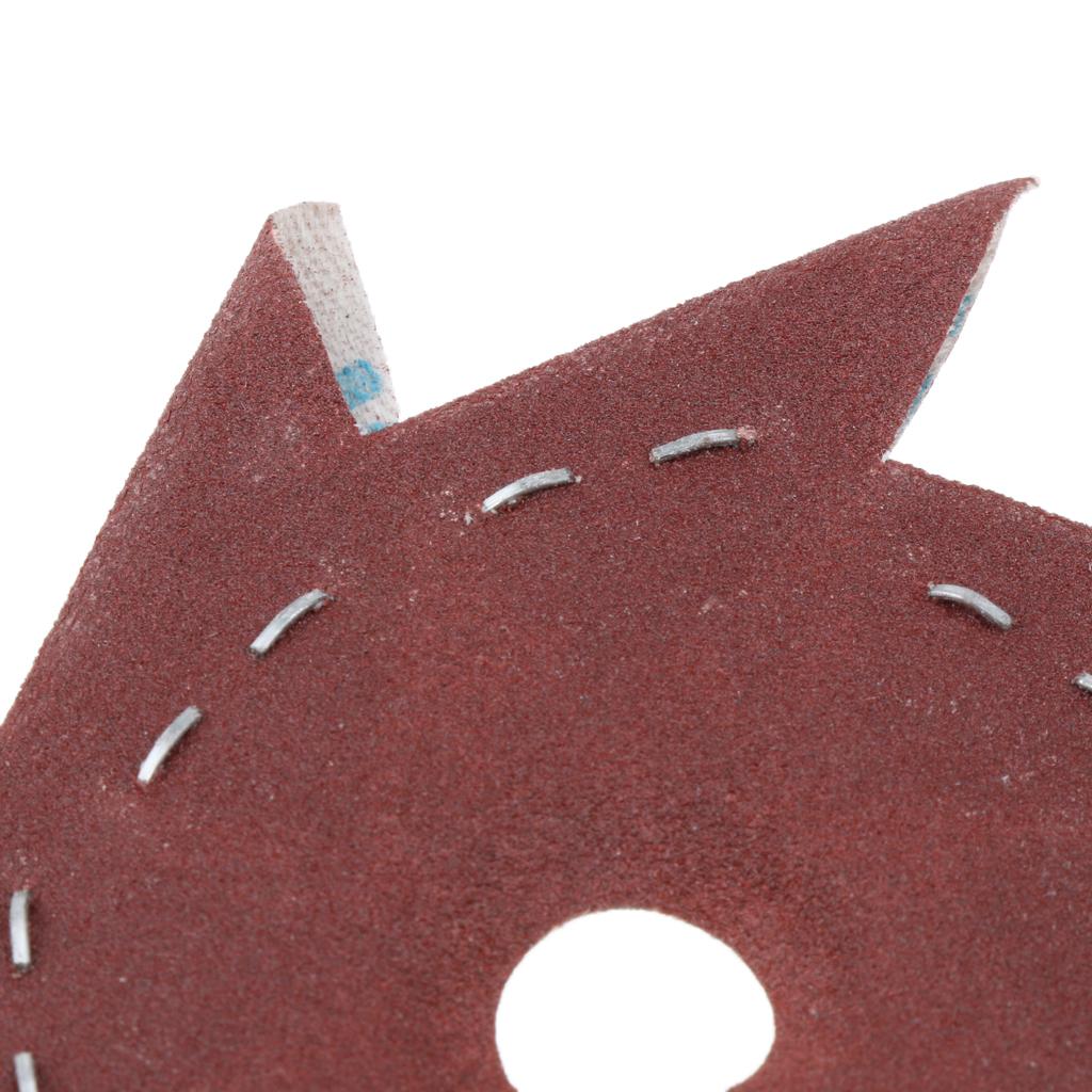 50 Pieces Octagonal Abrasive Sandpaper Polishing Tool 400# Double Layer