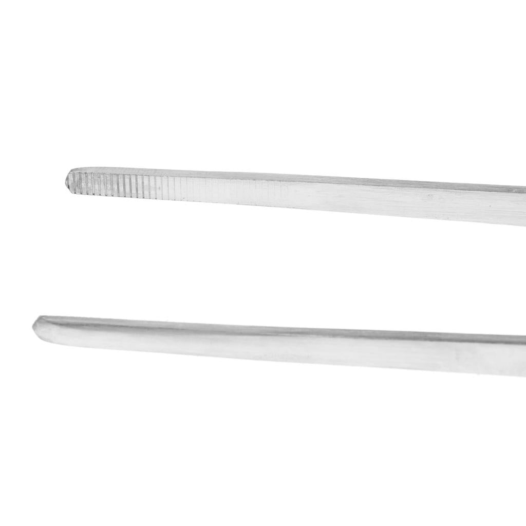 Long Stainless Steel Straight Tweezers for Detailed Work Laboratory 300mm