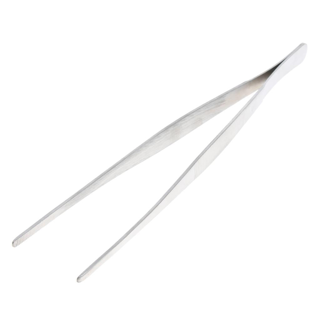 Long Stainless Steel Straight Tweezers for Detailed Work Laboratory 250mm