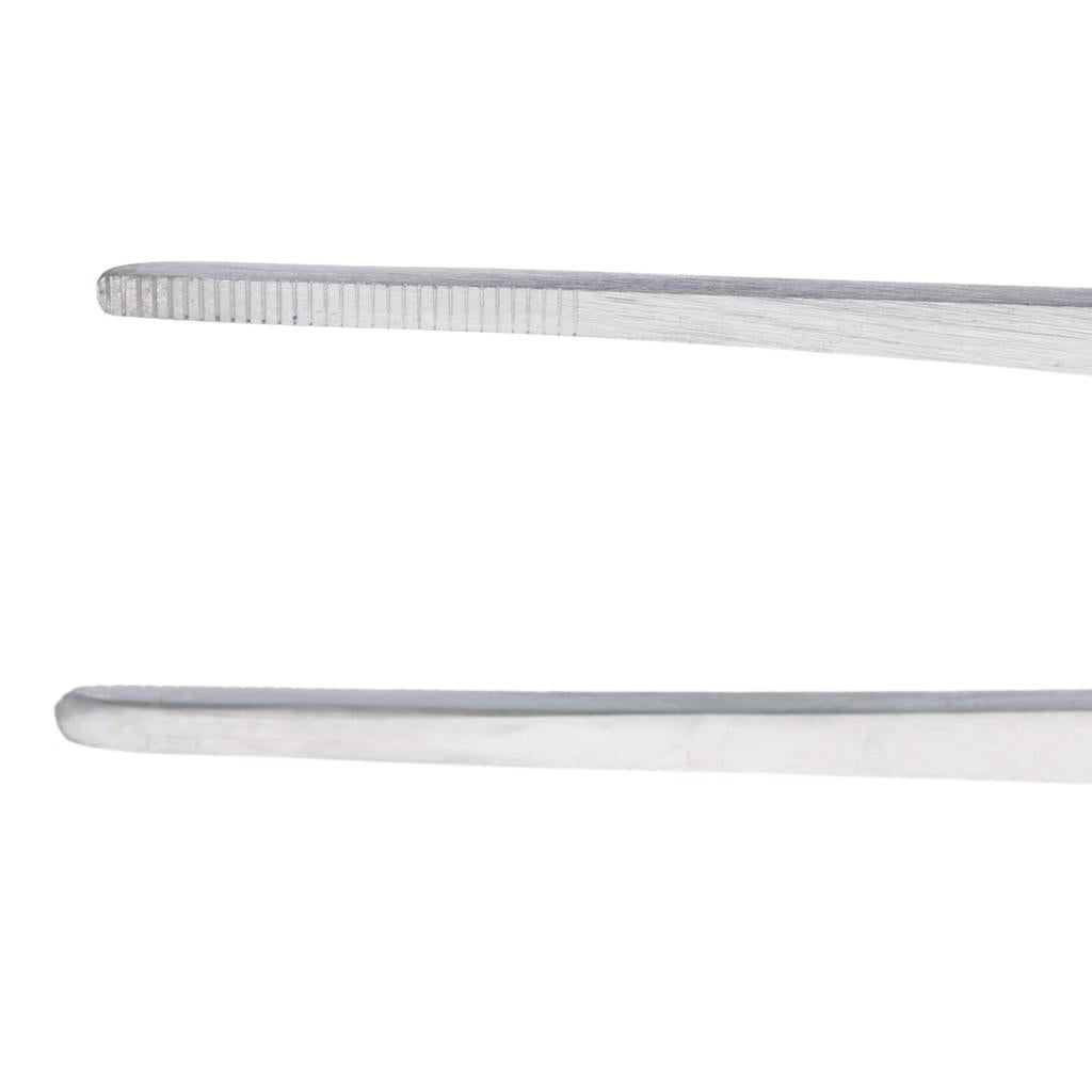 Long Stainless Steel Straight Tweezers for Detailed Work Laboratory 250mm