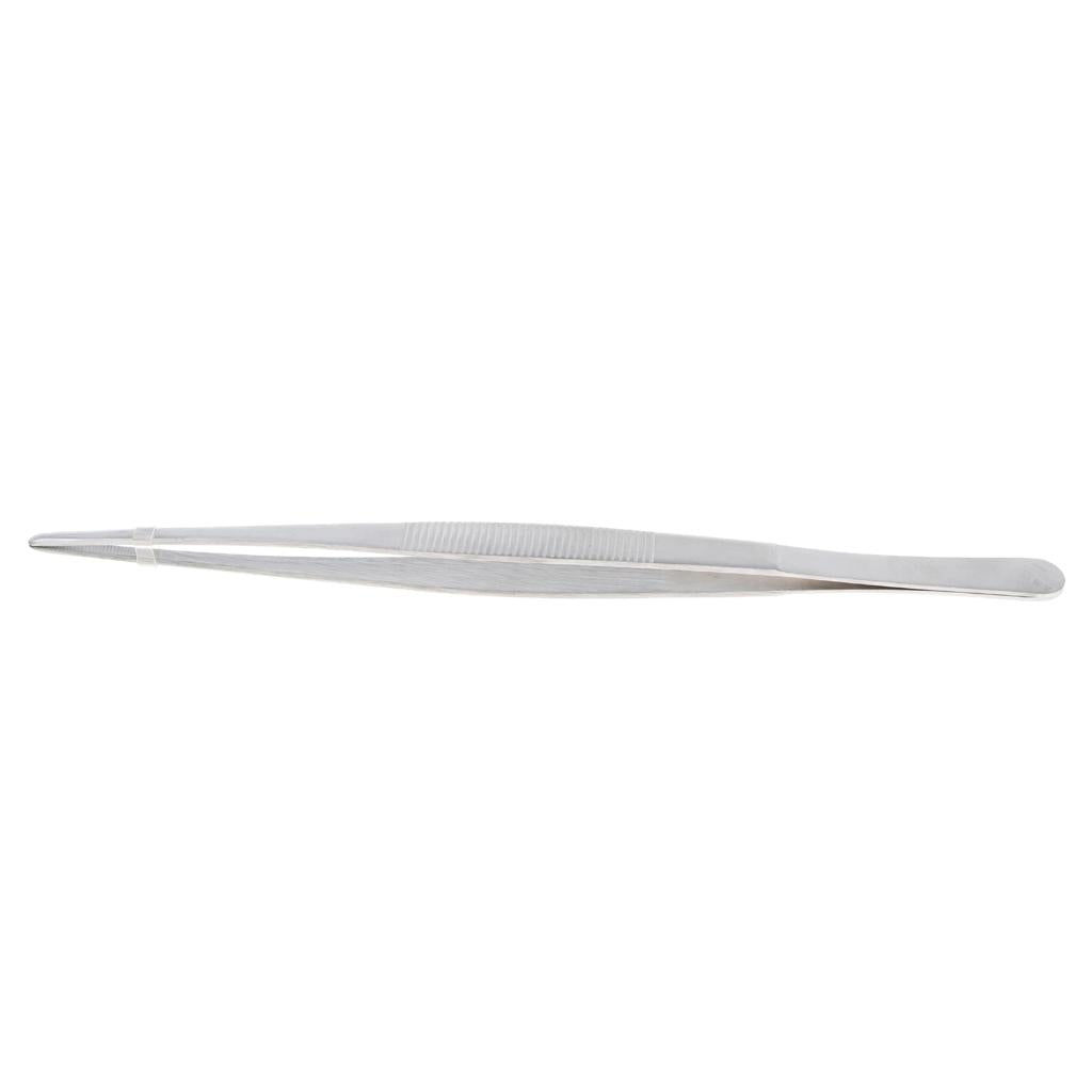 Long Stainless Steel Straight Tweezers for Detailed Work Laboratory 250mm