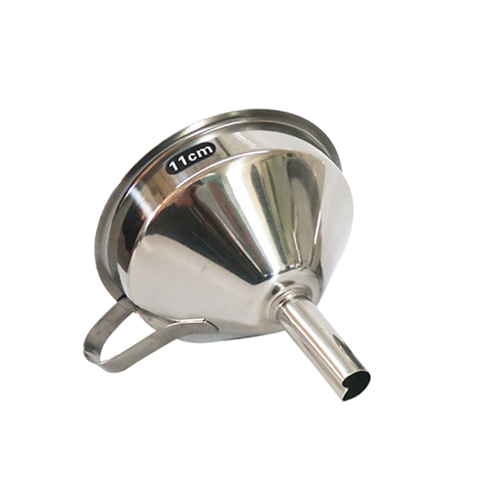 11-15cm Stainless Steel Funnel with Strainer 11cm