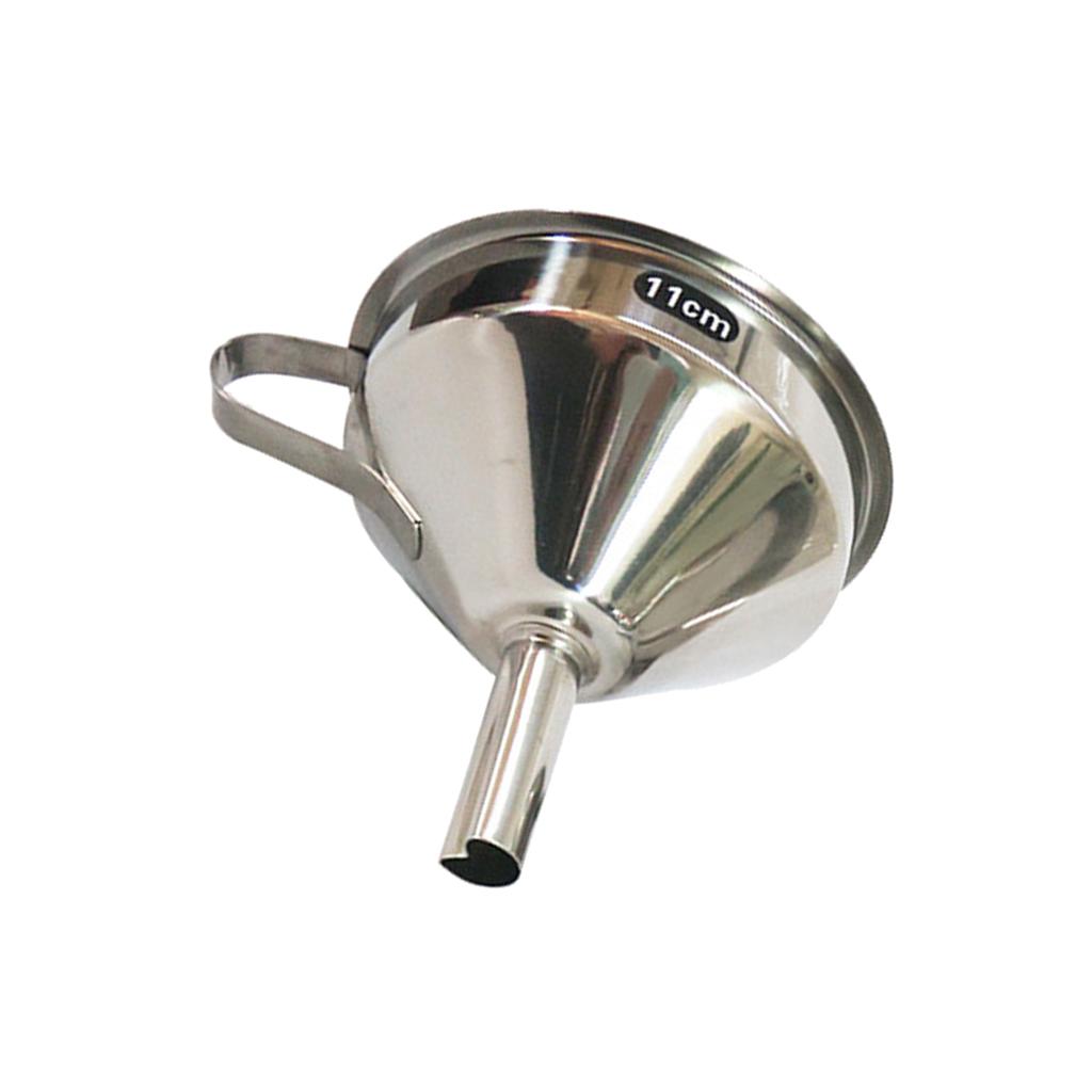 11-15cm Stainless Steel Funnel with Strainer 11cm