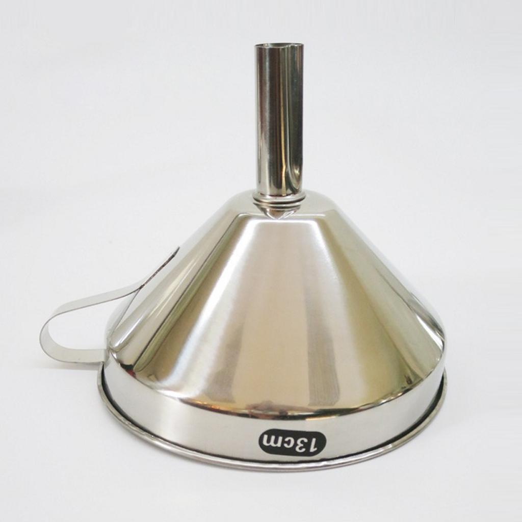 11-15cm Stainless Steel Funnel with Strainer 13cm