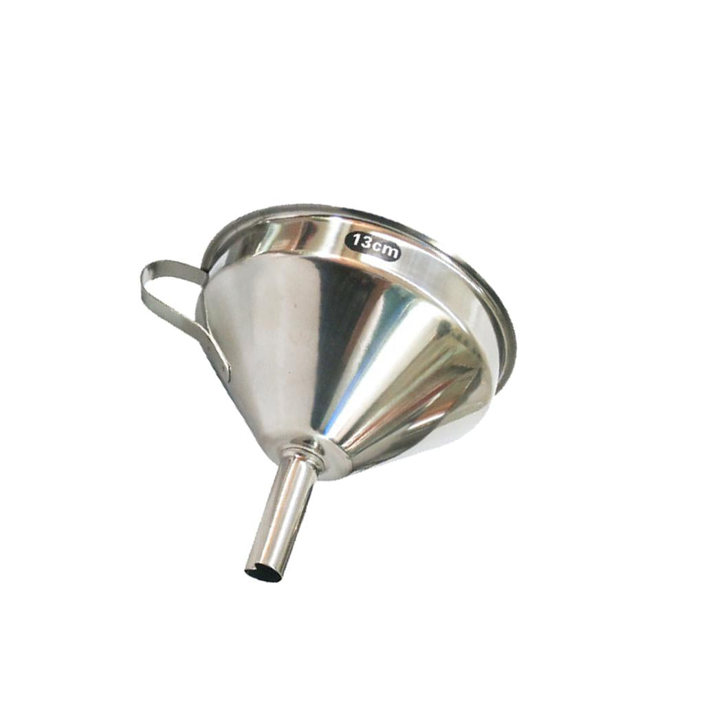 11-15cm Stainless Steel Funnel with Strainer 13cm