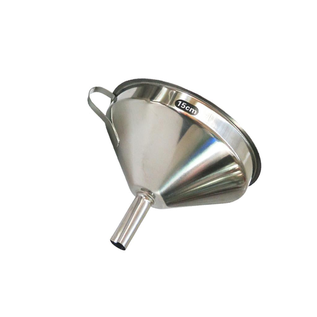 11-15cm Stainless Steel Funnel with Strainer 15cm