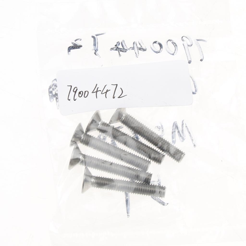 5 Pieces GR5 M5*30 Allen Socket Flat Cap Screws Bolts, Corrosion Resistant