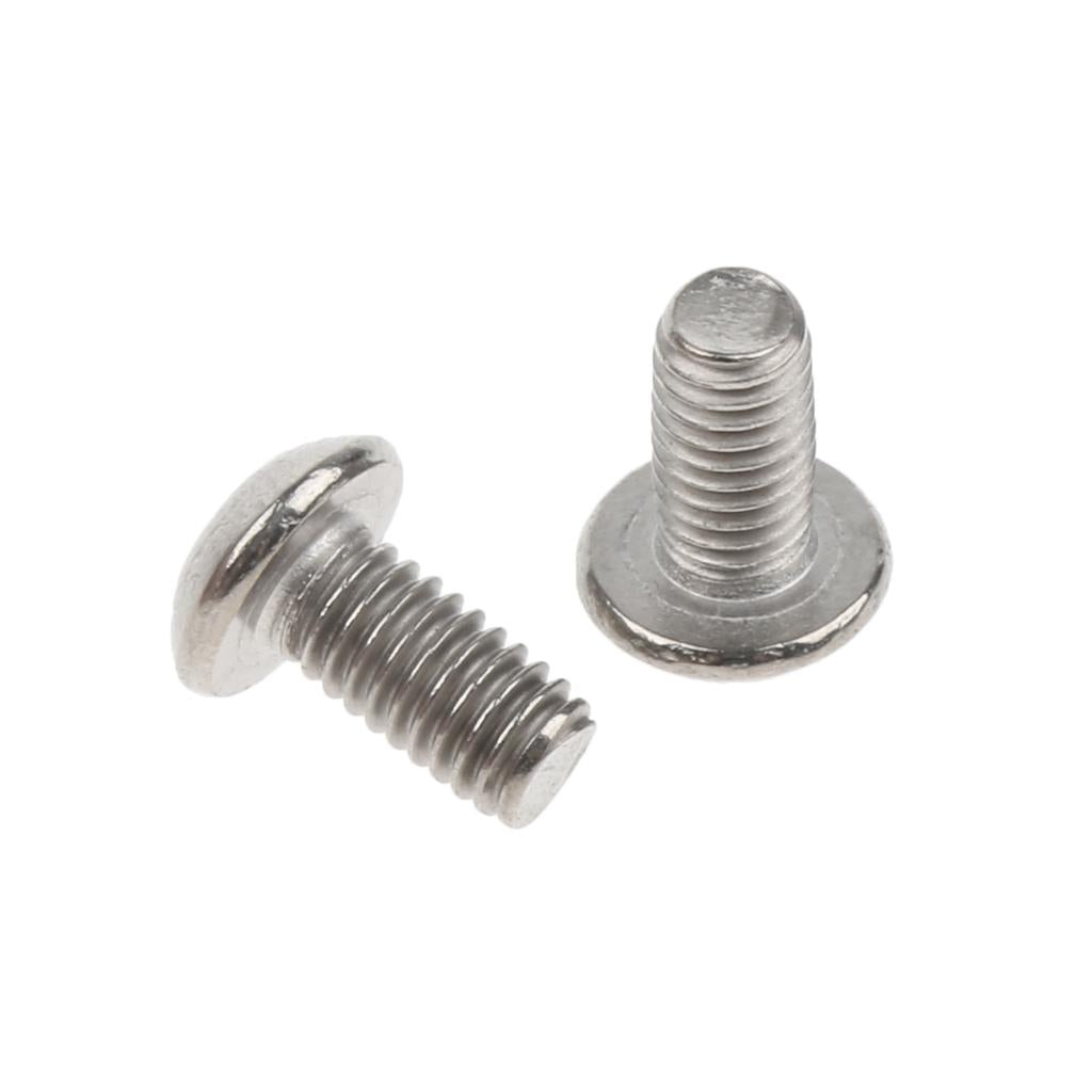 10 Pieces GR1 Titanium Alloy Hexagon Button Head Cap Bolts Screws M3 x 6mm