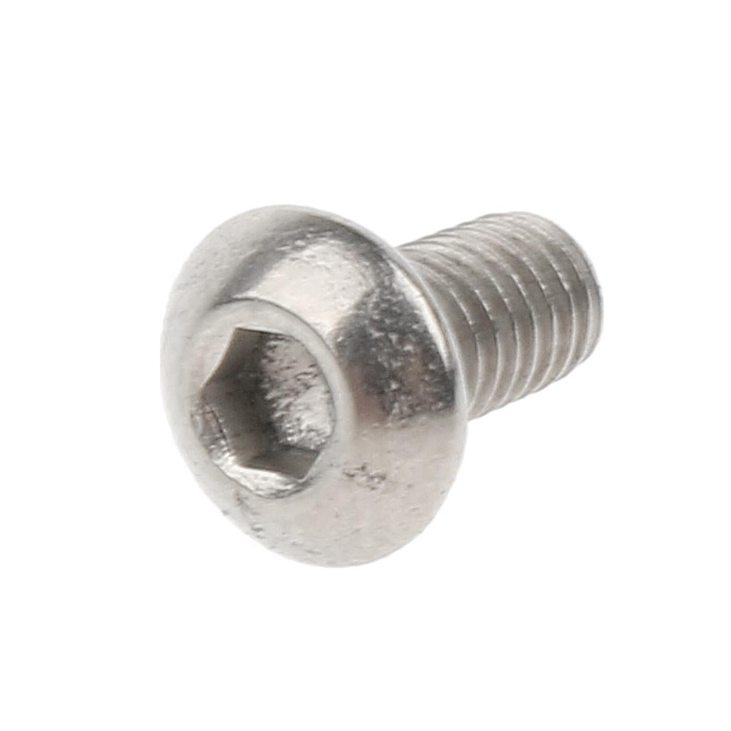 10 Pieces GR1 Titanium Alloy Hexagon Button Head Cap Bolts Screws M3 x 6mm