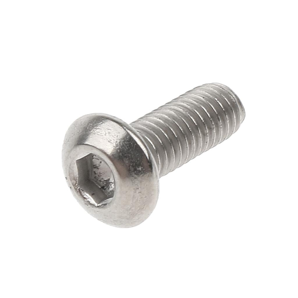 10 Pieces GR1 Titanium Alloy Hexagon Button Head Cap Bolts Screws M3 x 10mm