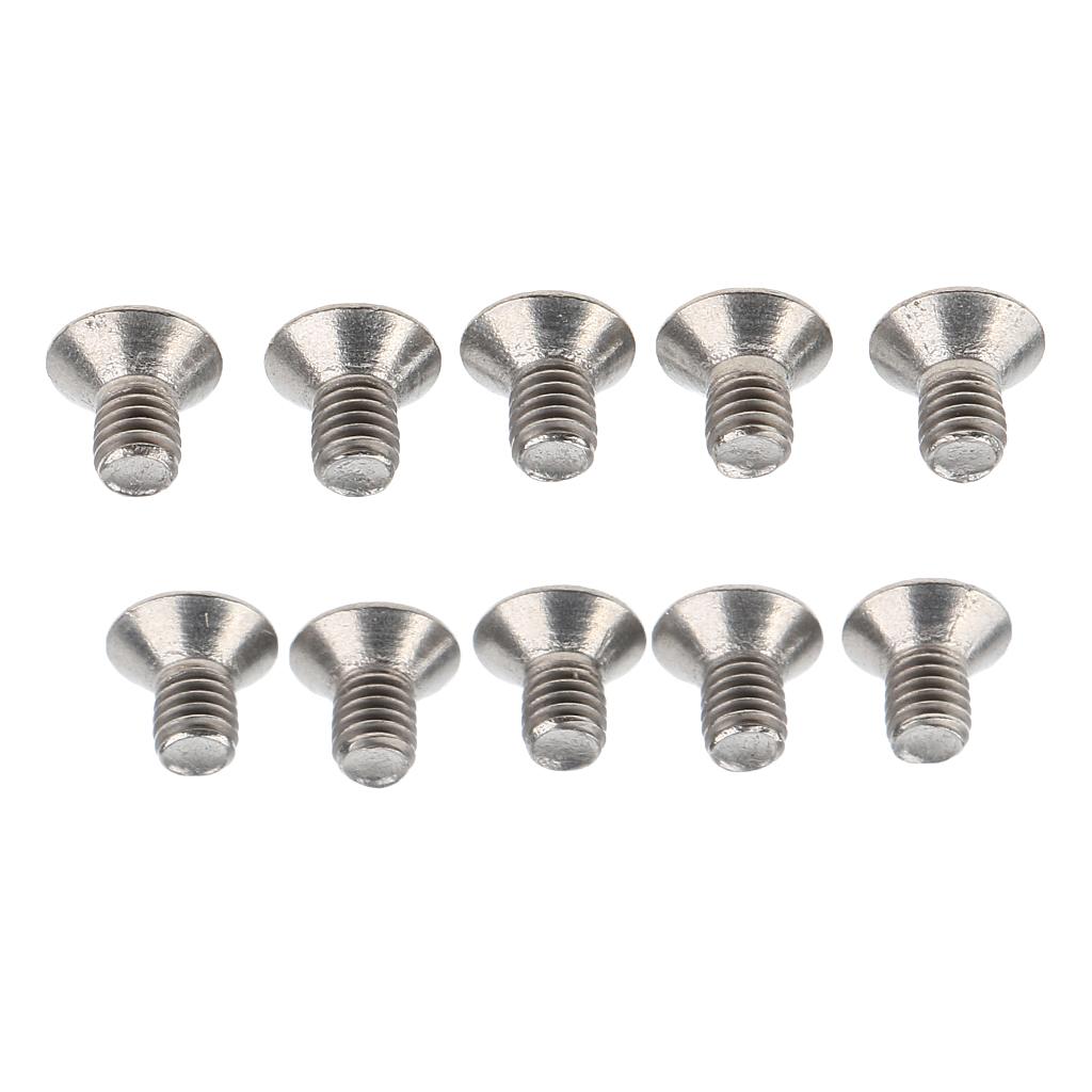 10 Pieces Titanium Alloy Button Head Socket Screws Hexagon Bolts M3 x 6mm