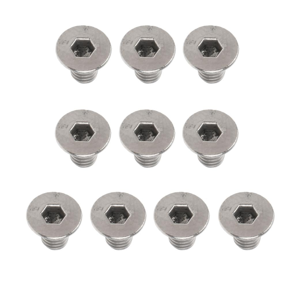 10 Pieces Titanium Alloy Button Head Socket Screws Hexagon Bolts M3 x 6mm