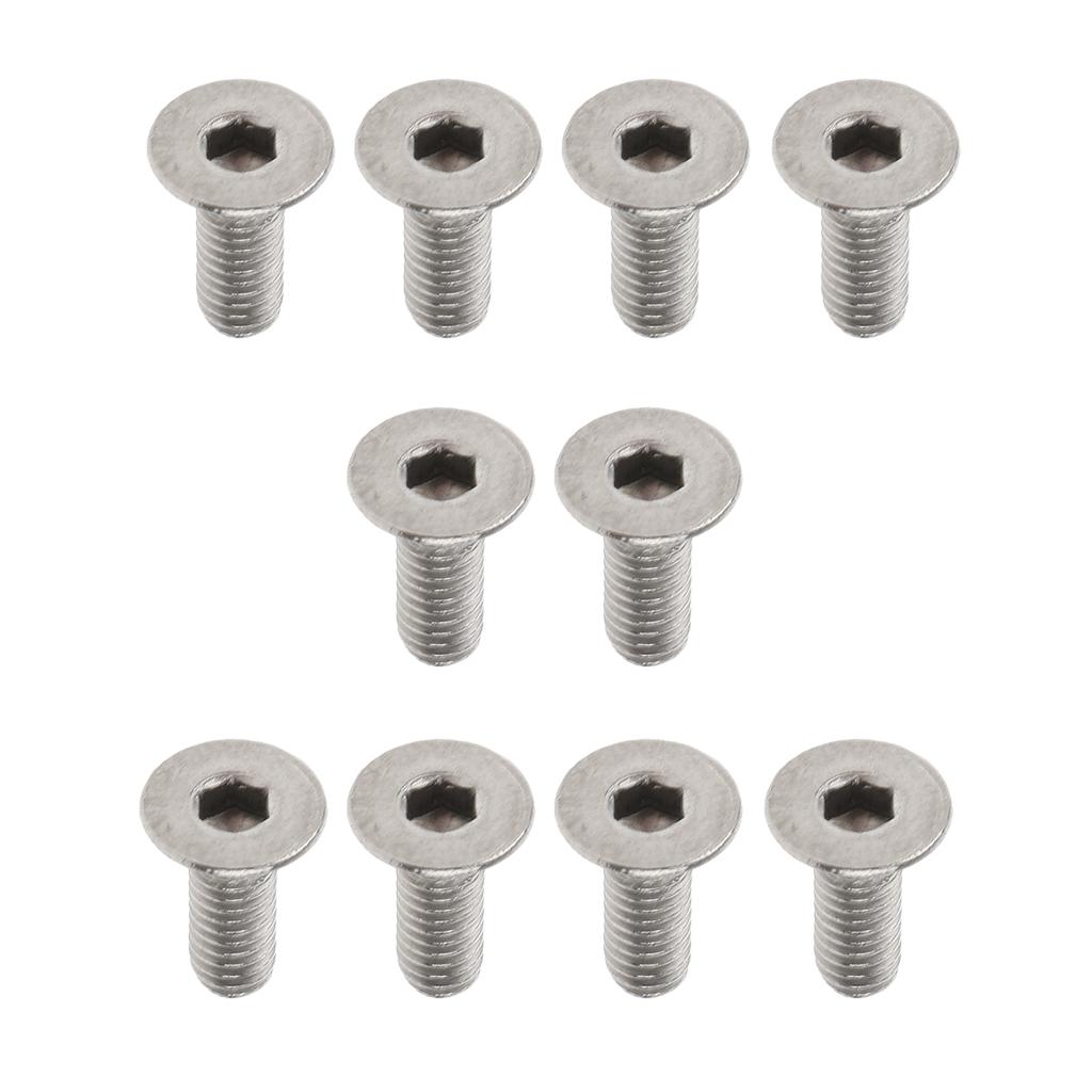 10 Pieces Titanium Alloy Button Head Socket Screws Hexagon Bolts M3 x 10mm