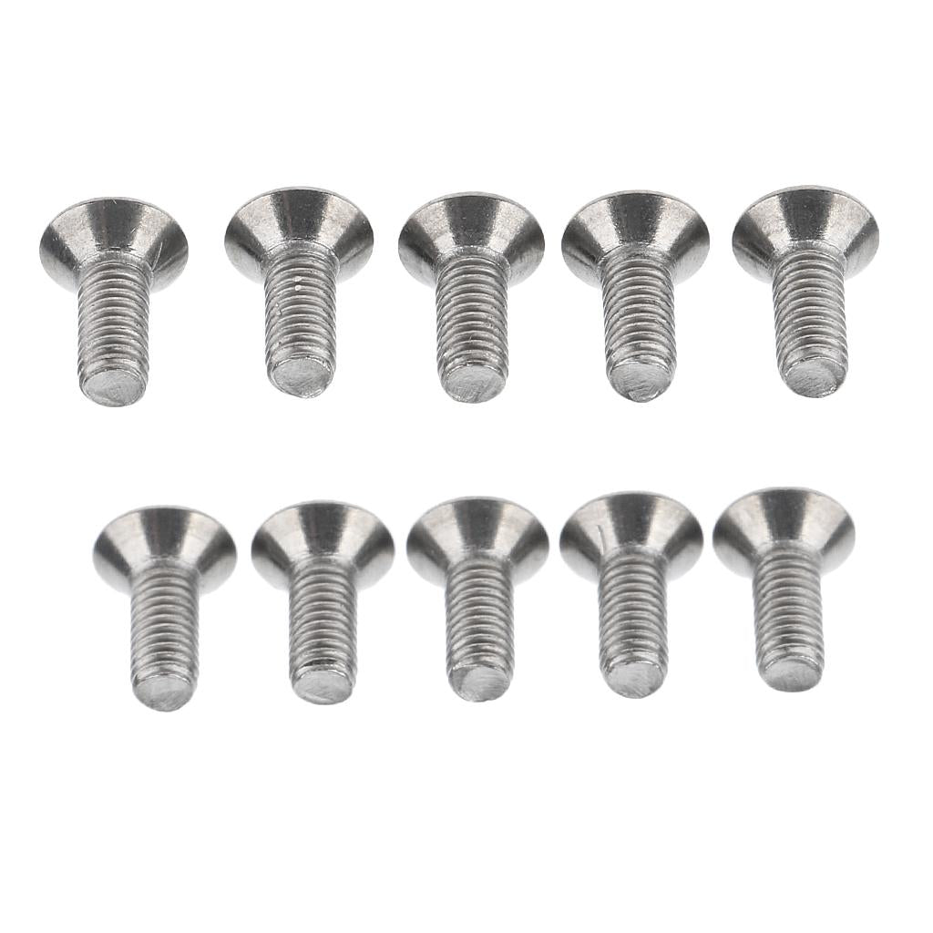 10 Pieces Titanium Alloy Button Head Socket Screws Hexagon Bolts M3 x 10mm