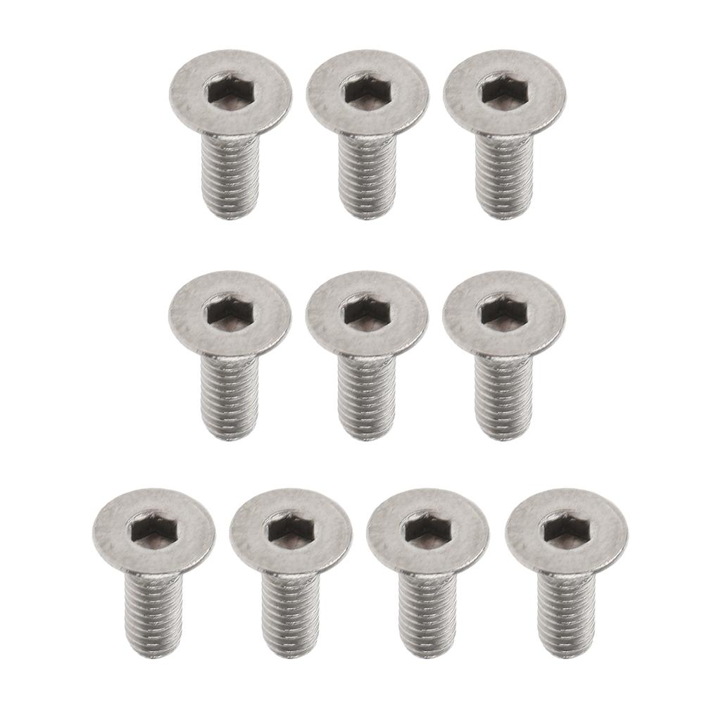 10 Pieces Titanium Alloy Button Head Socket Screws Hexagon Bolts M3 x 10mm