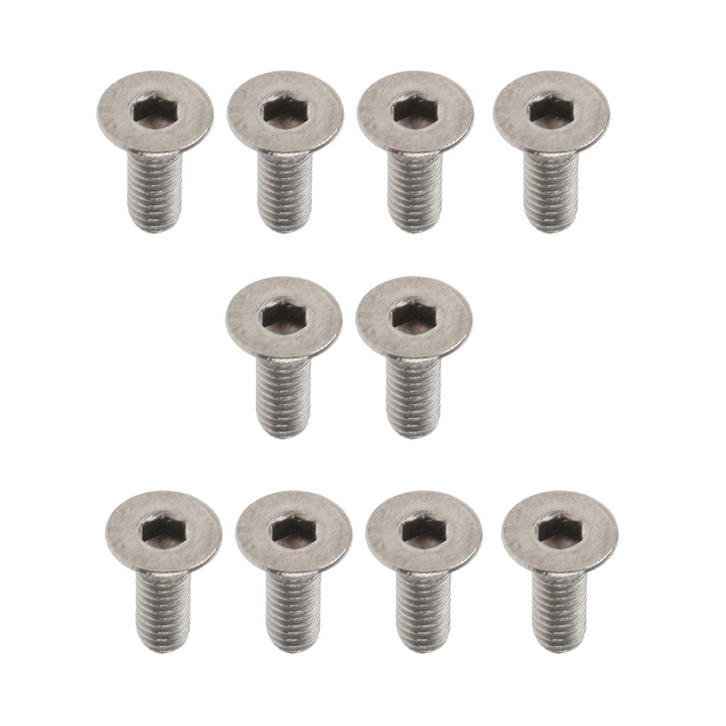 10 Pieces Titanium Alloy Button Head Socket Screws Hexagon Bolts M3 x 12mm