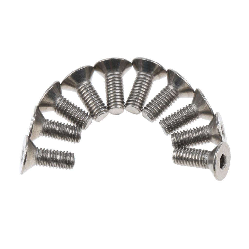 10 Pieces Titanium Alloy Button Head Socket Screws Hexagon Bolts M3 x 12mm