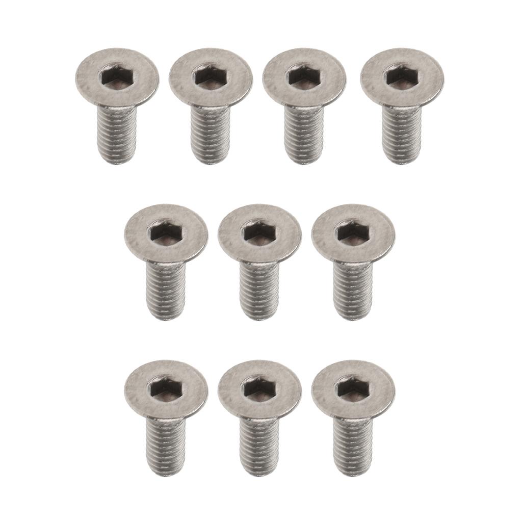 10 Pieces Titanium Alloy Button Head Socket Screws Hexagon Bolts M3 x 12mm