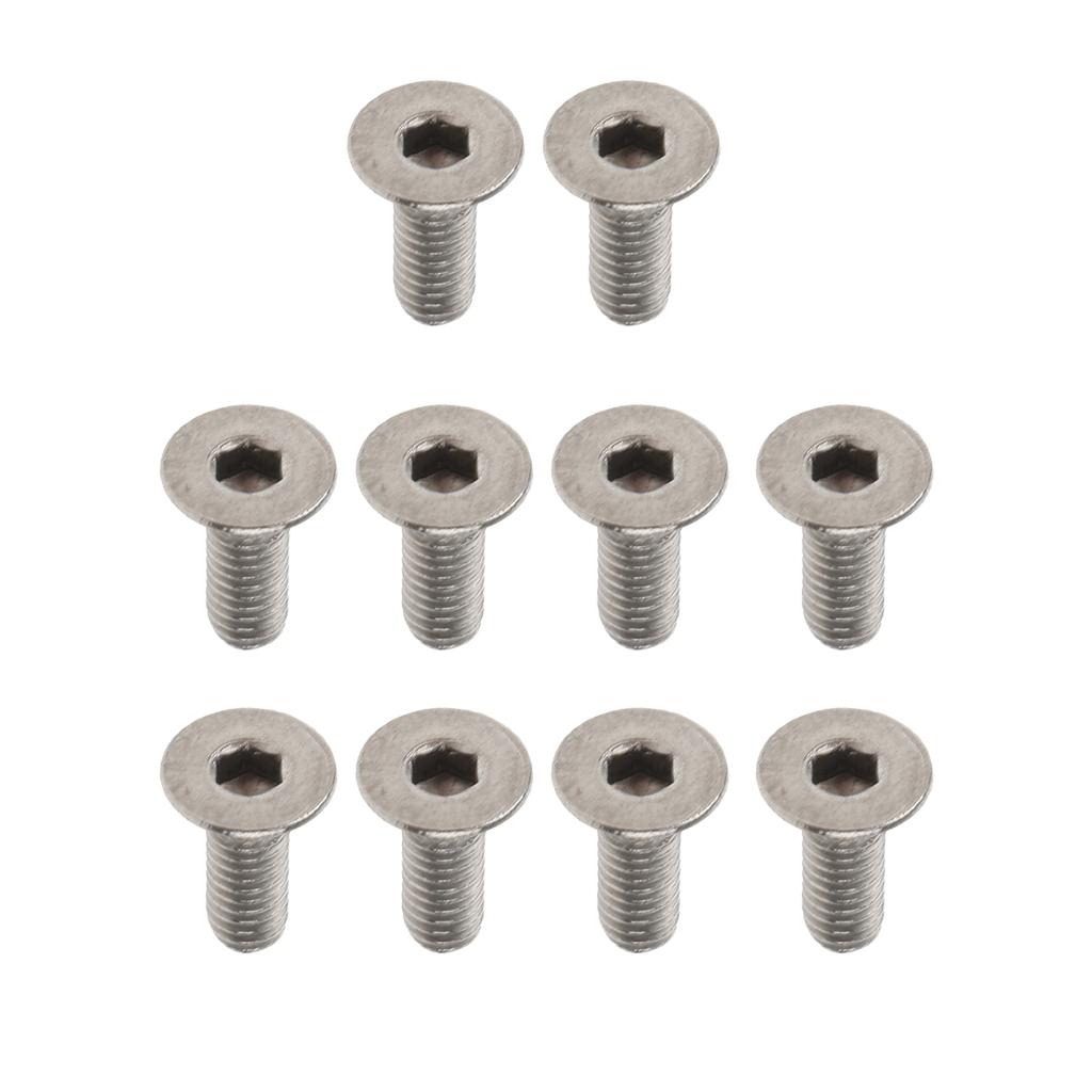 10 Pieces Titanium Alloy Button Head Socket Screws Hexagon Bolts M3 x 12mm