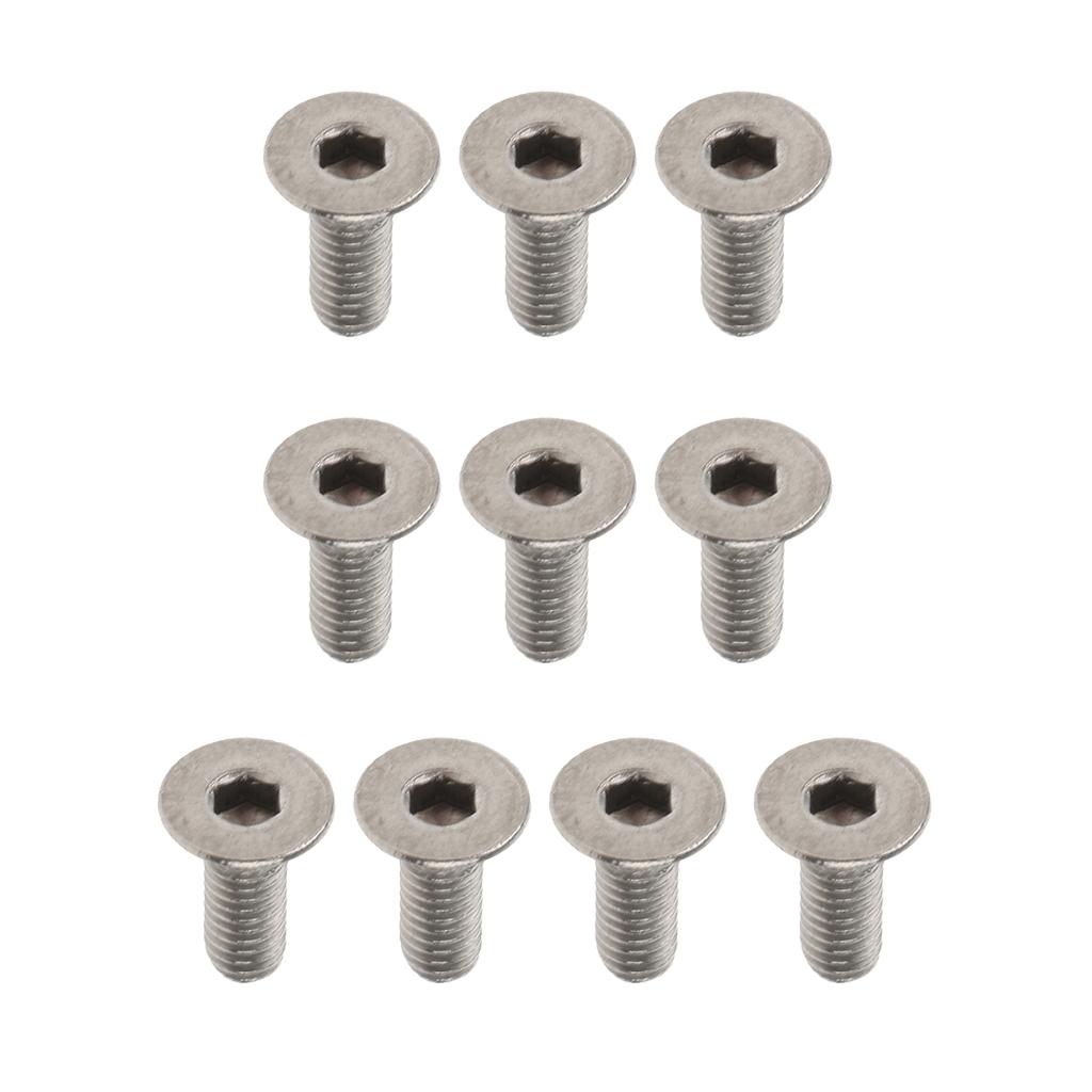 10 Pieces Titanium Alloy Button Head Socket Screws Hexagon Bolts M3 x 12mm