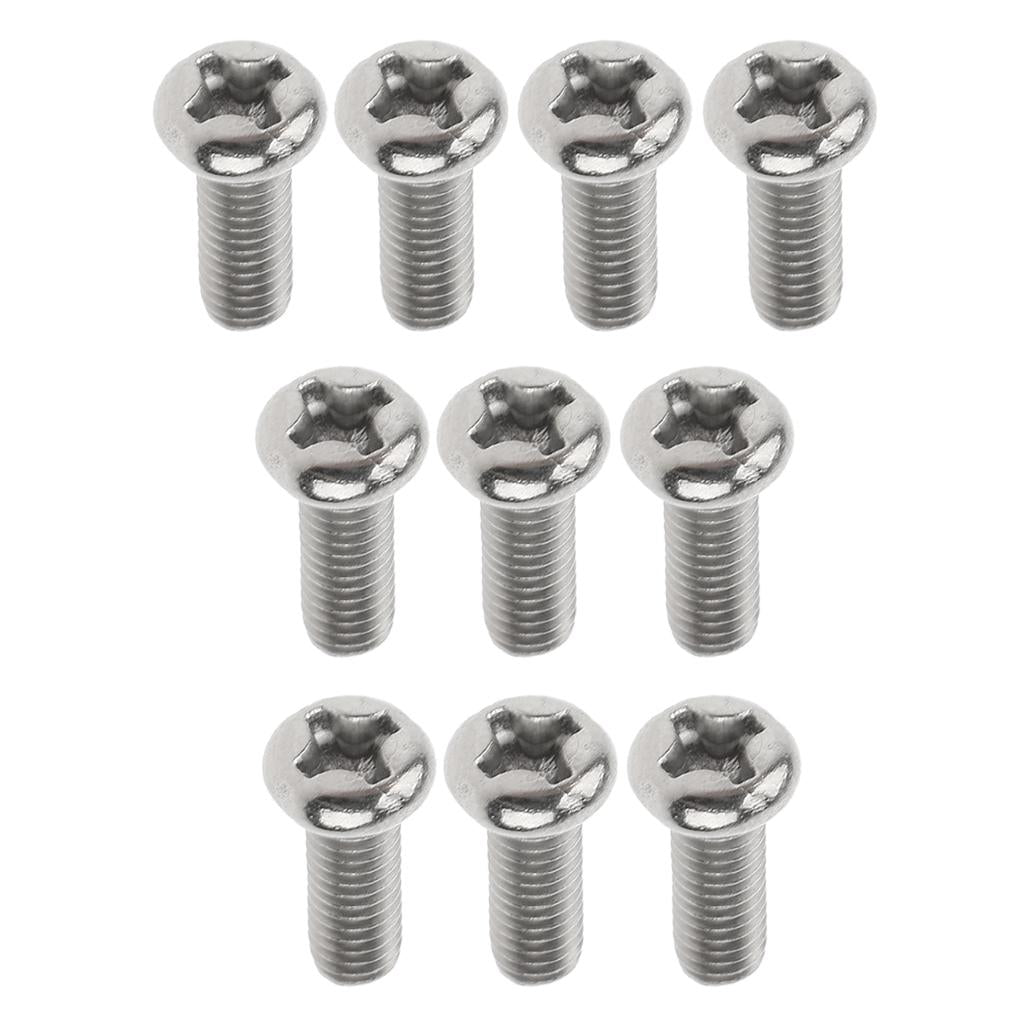 10 Pcs M3 Pan Head GR1 Titanium Machine Screws Phillips Drive M3 x 6mm