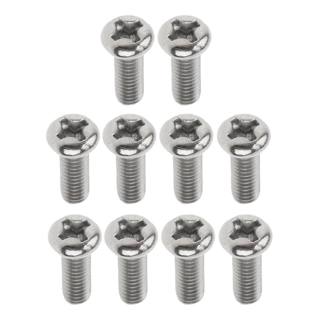 10 Pcs M3 Pan Head GR1 Titanium Machine Screws Phillips Drive M3 x 6mm