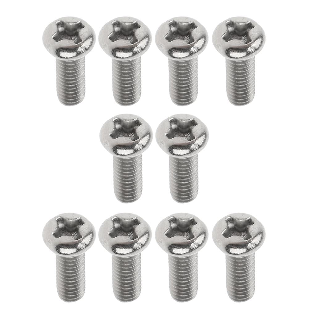 10 Pcs M3 Pan Head GR1 Titanium Machine Screws Phillips Drive M3 x 6mm