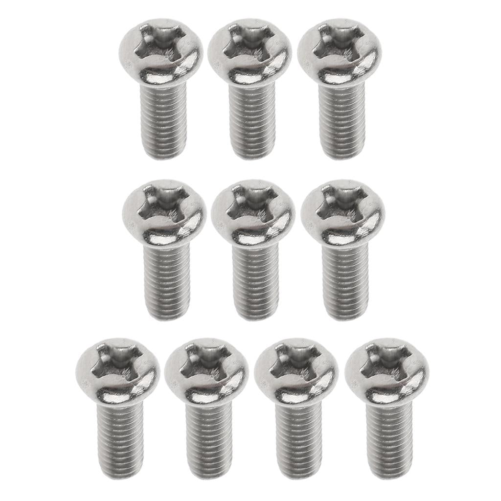 10 Pcs M3 Pan Head GR1 Titanium Machine Screws Phillips Drive M3 x 6mm