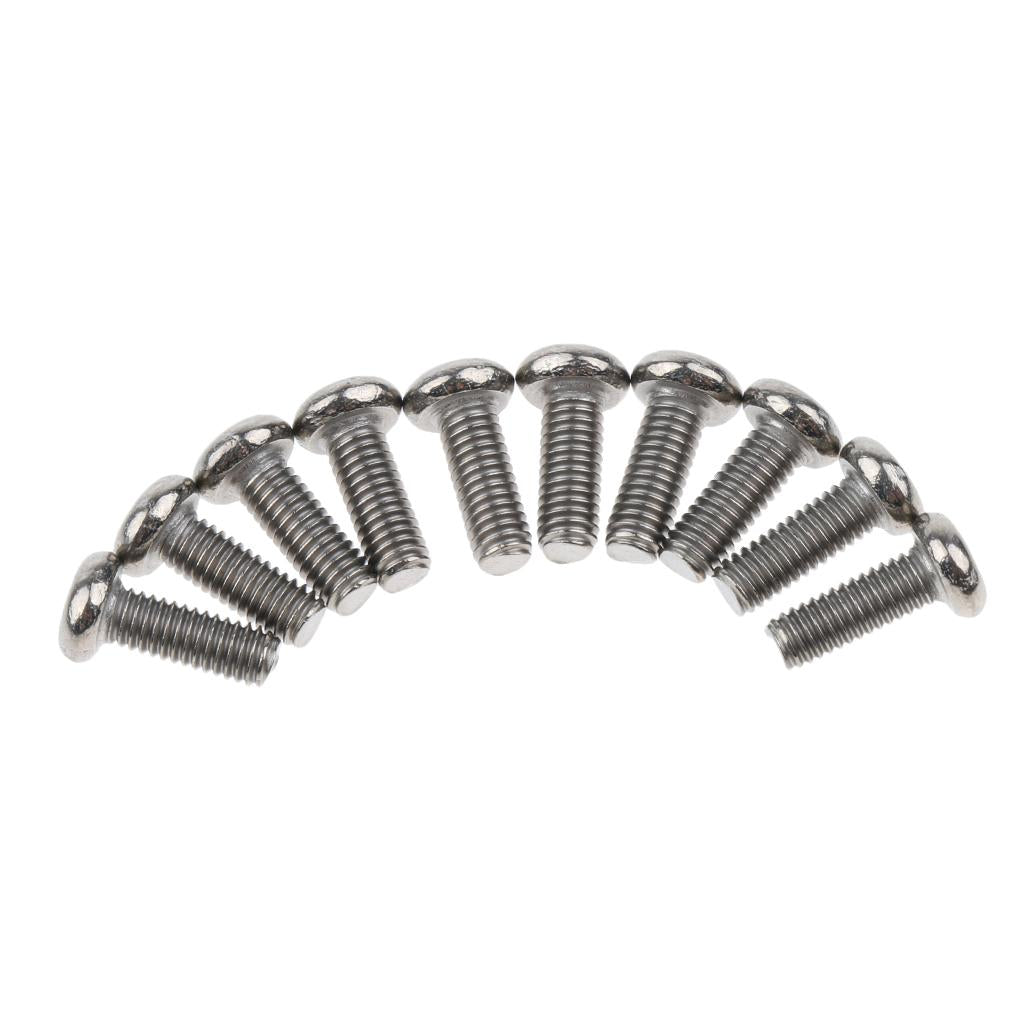 10 Pcs M3 Pan Head GR1 Titanium Machine Screws Phillips Drive M3 x 6mm