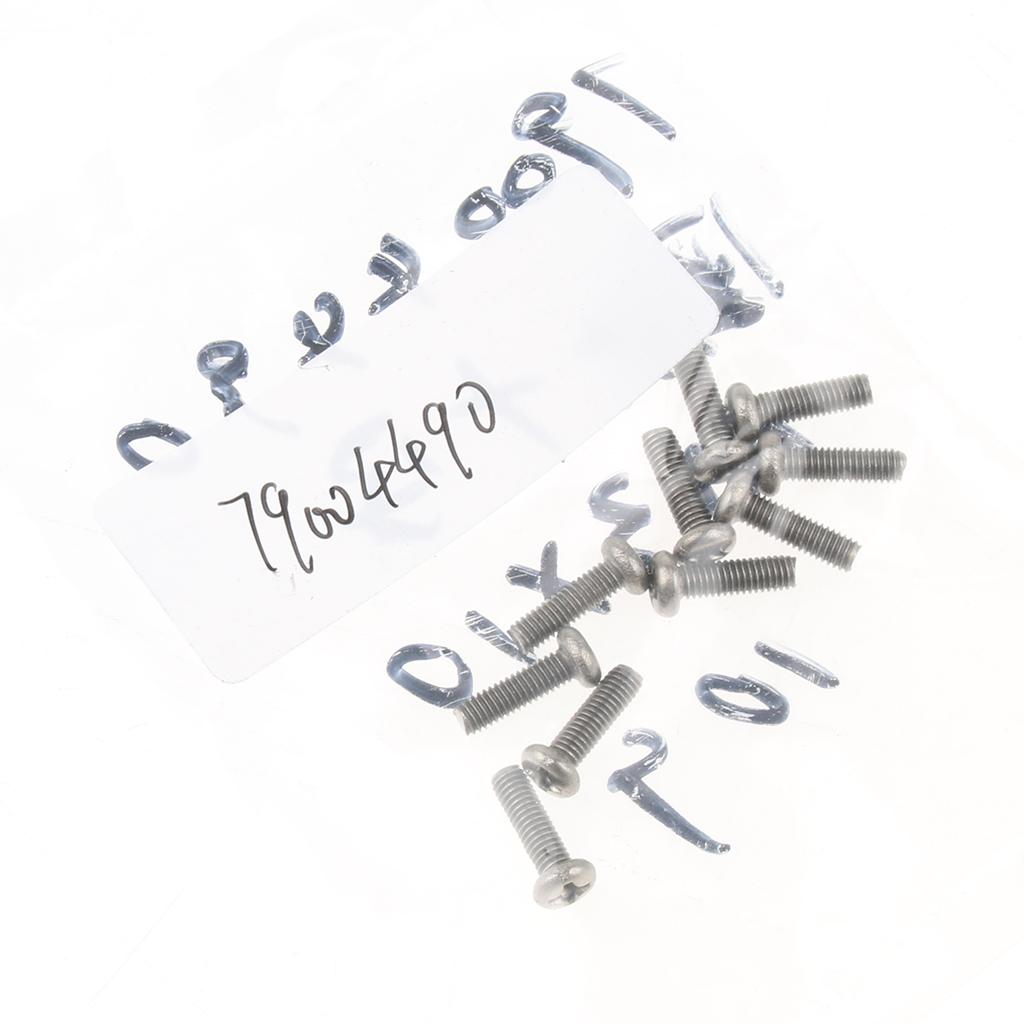 10 Pcs M3 Pan Head GR1 Titanium Machine Screws Phillips Drive M3 x 10mm