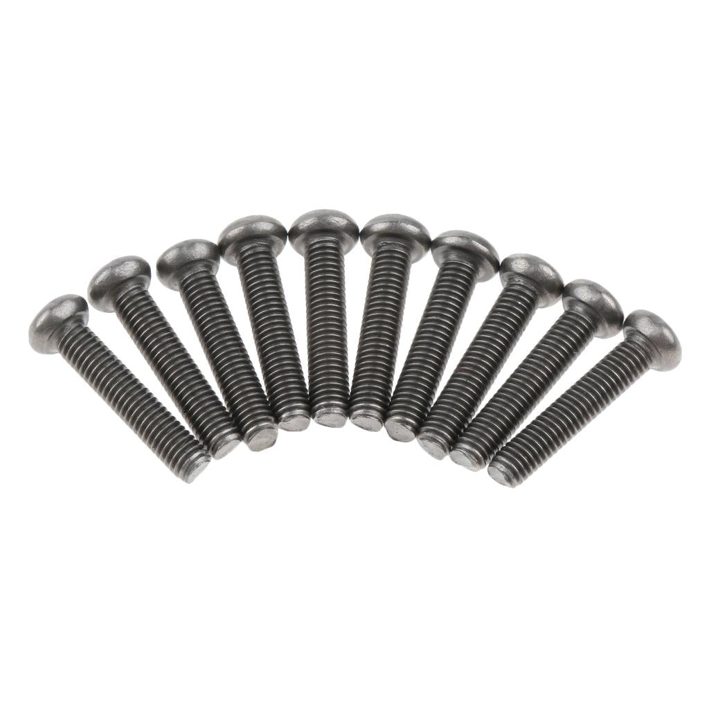 10 Pcs M3 Pan Head GR1 Titanium Machine Screws Phillips Drive M3 x 12mm