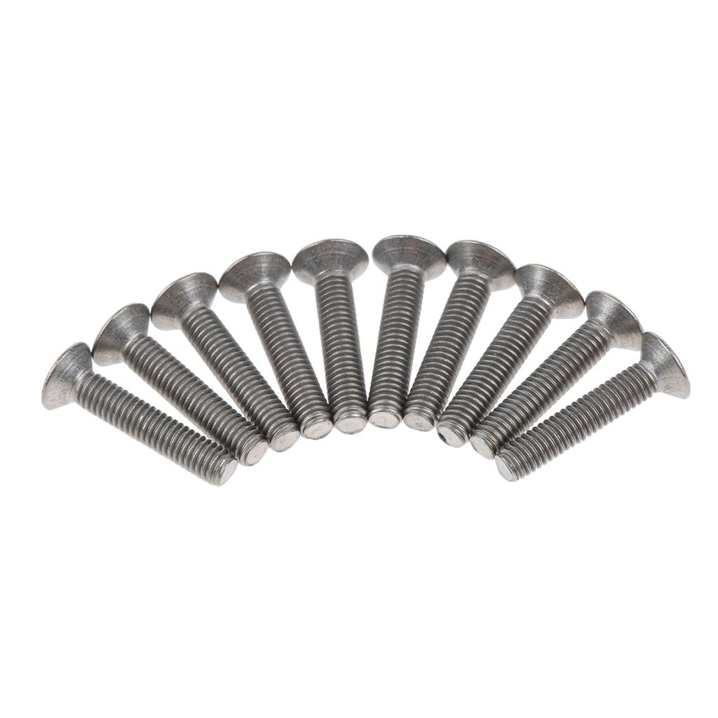 10 Pcs,M3 x 6mm, 1/4 Inch, Flat Head Grade 1 GR1 Titanium Machine Screws, Phillips Drive,Pitch 0.7