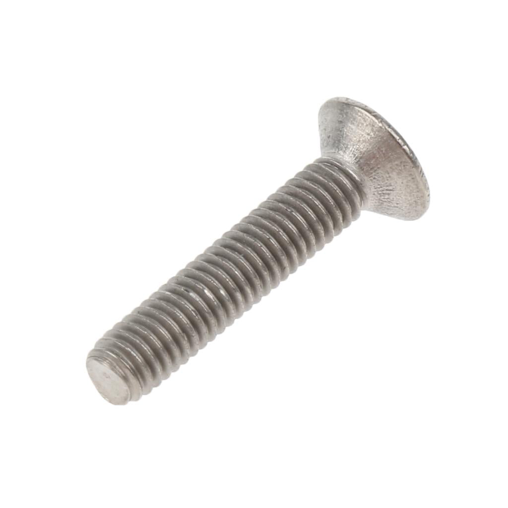 10 Pcs,M3 x 6mm, 1/4 Inch, Flat Head Grade 1 GR1 Titanium Machine Screws, Phillips Drive,Pitch 0.7