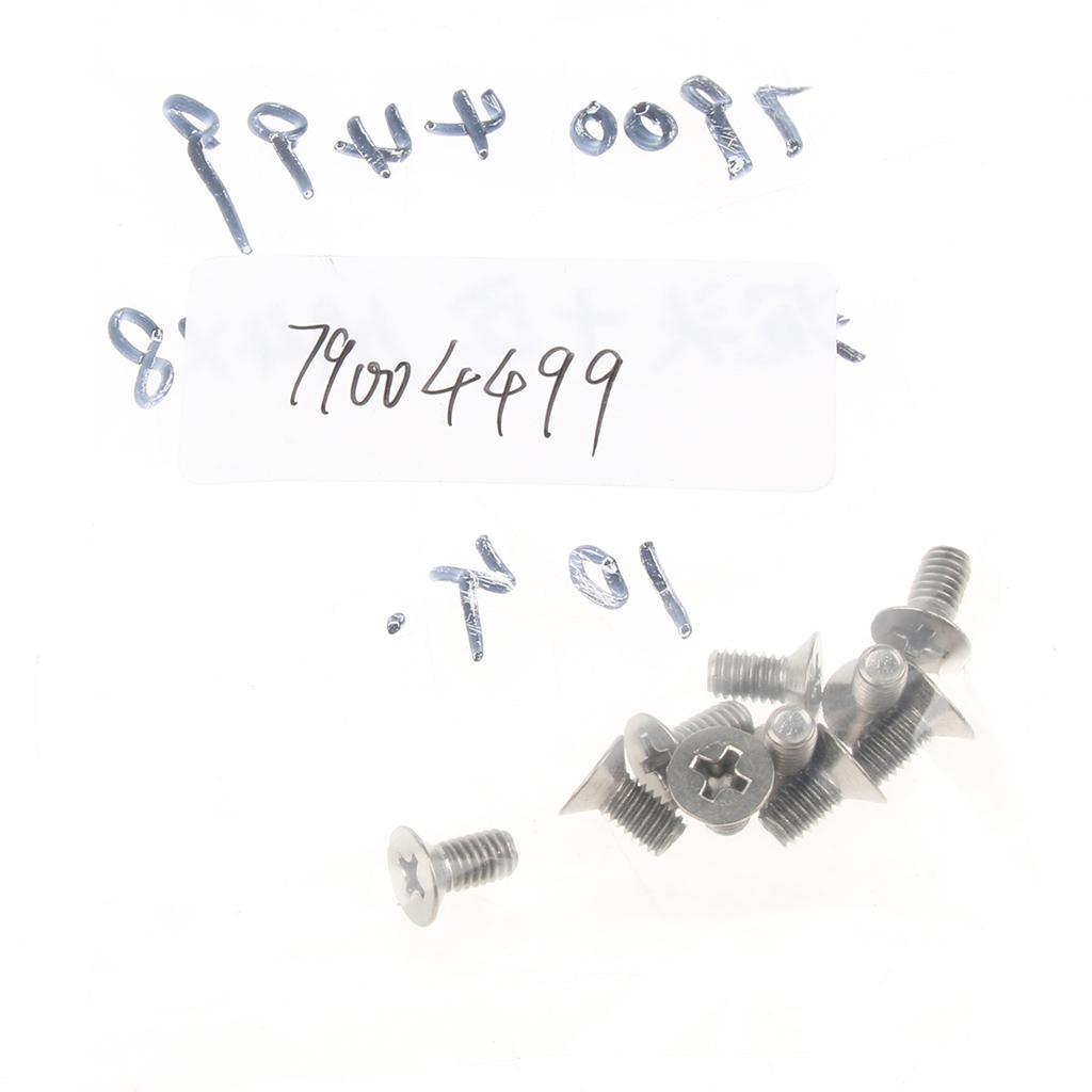 10 Pcs,M4 x 8mm, 5/16 Inch, Flat Head Grade 1 GR1 Titanium Machine Screws, Phillips Drive,Pitch 0.7