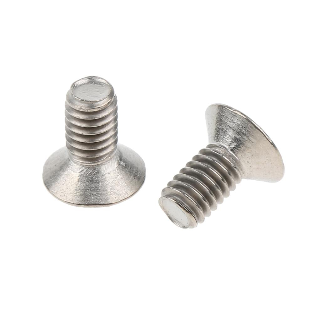 10 Pcs,M4 x 8mm, 5/16 Inch, Flat Head Grade 1 GR1 Titanium Machine Screws, Phillips Drive,Pitch 0.7