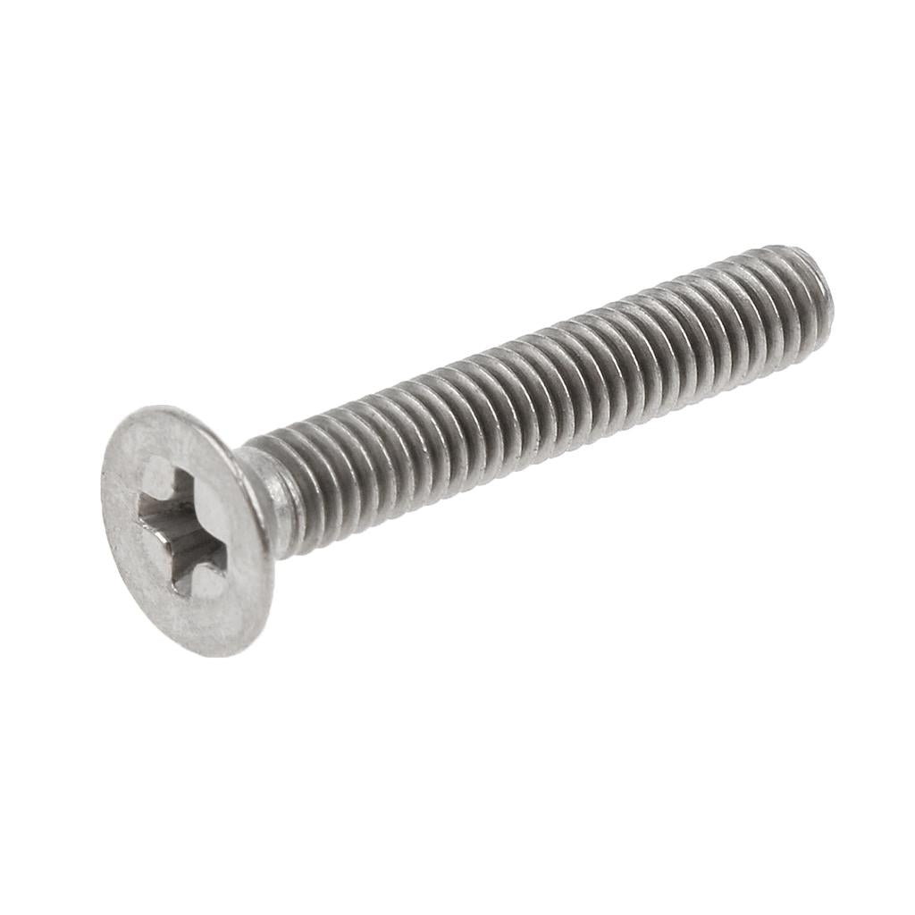 10 Pcs M4 Flat Head Grade 1 Titanium Machine Screws Phillips Drive M4 x 20mm