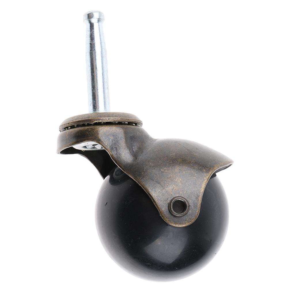 2'' Heavy Duty Plate Swivel Hooded Ball Caster Wheel for Home Office Chair