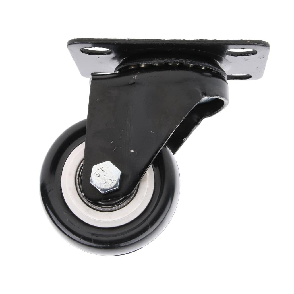 2-inch Heavy Duty Plate Swivel Caster Wheel Thread Stem for Rack Shelf