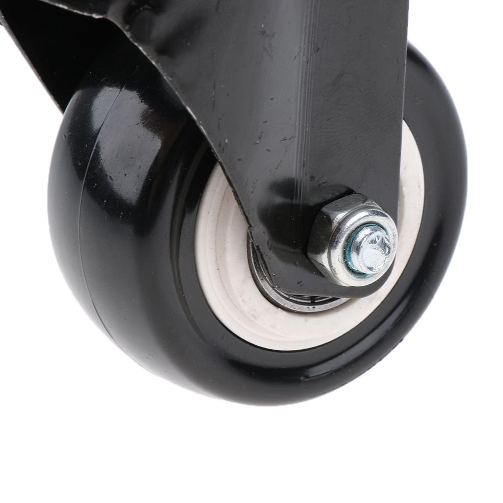2-inch Heavy Duty Plate Swivel Caster Wheel M8 Thread Stem for Rack Shelf