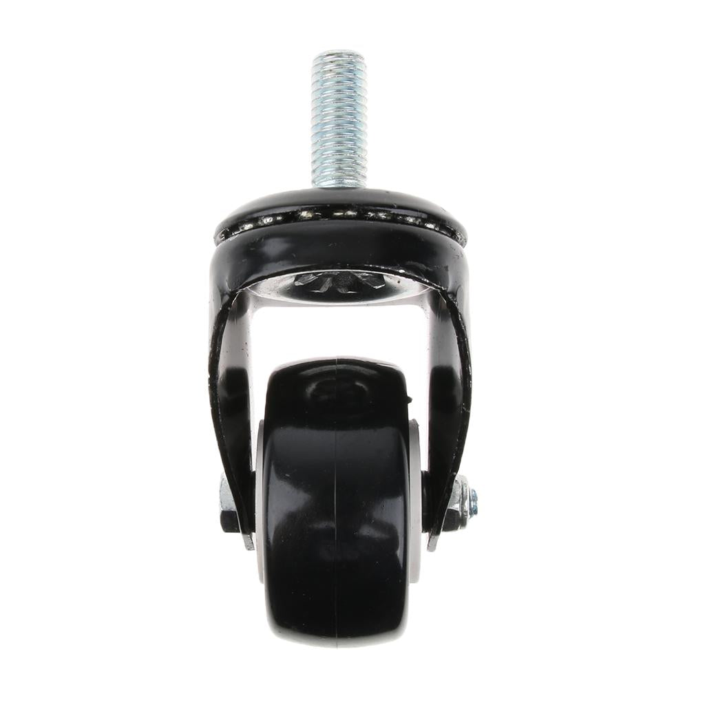 2-inch Heavy Duty Plate Swivel Caster Wheel M8 Thread Stem for Rack Shelf