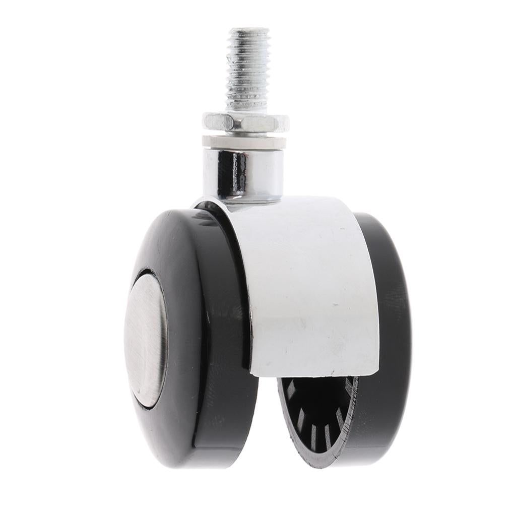 1.5'' Office Chair Furniture Universal Swivel Caster Wheel Replacement, Zinc Alloy, PP - Quiet