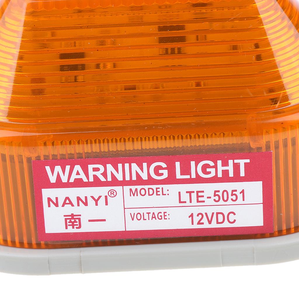 12V Stroboscopic Warning Light Signal Beacon Yellow, of industry level long working life