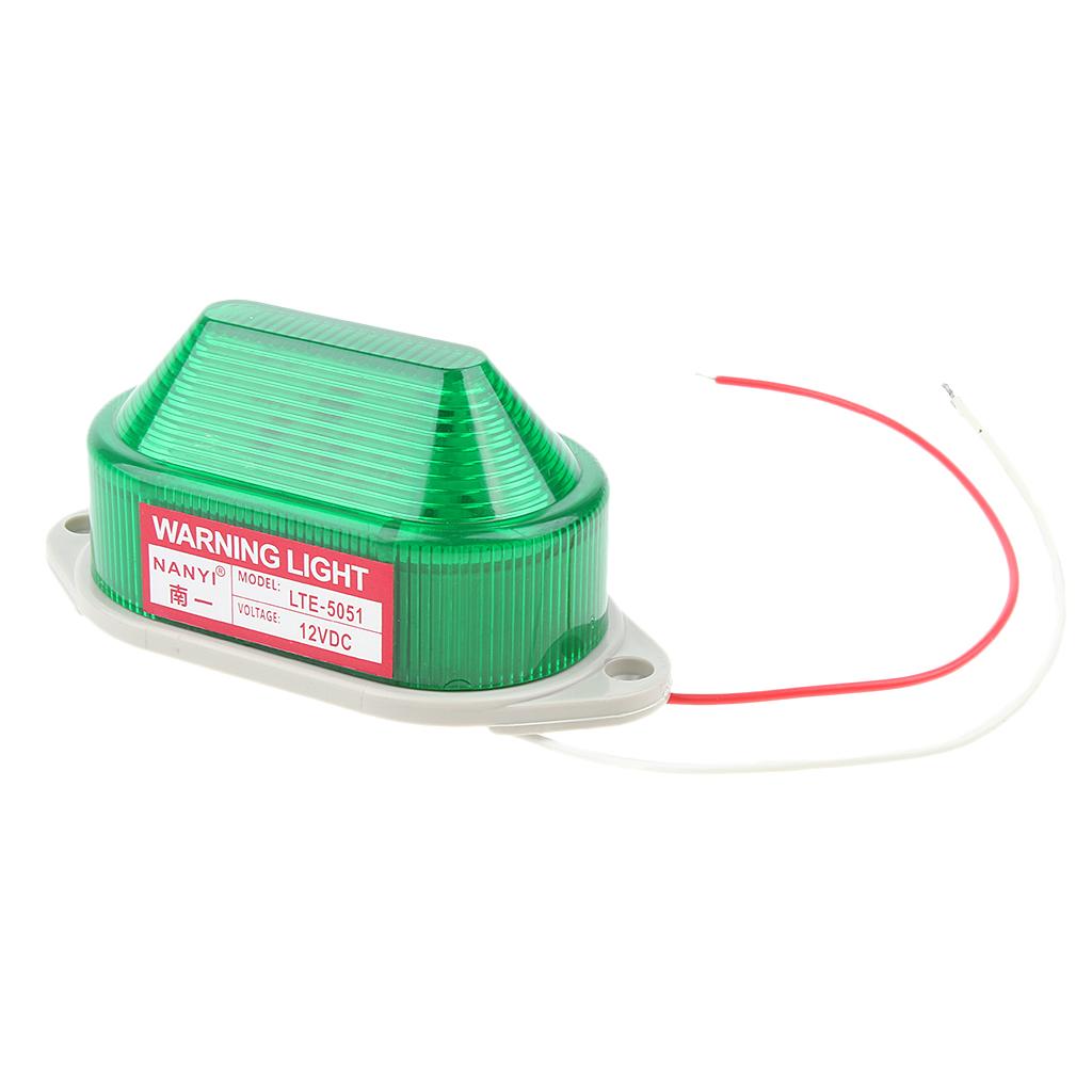 12V Stroboscopic Warning Light Signal Beacon Green, of industry level long working life