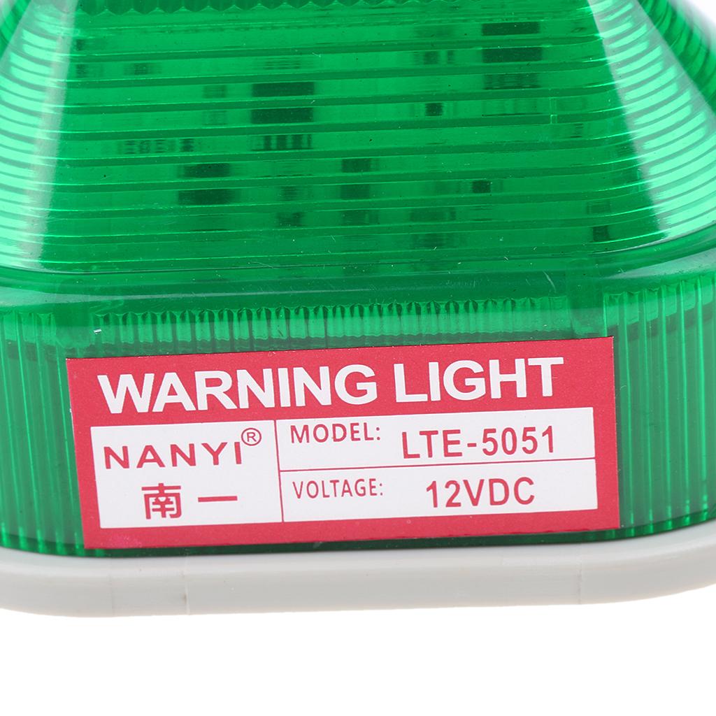 12V Stroboscopic Warning Light Signal Beacon Green, of industry level long working life